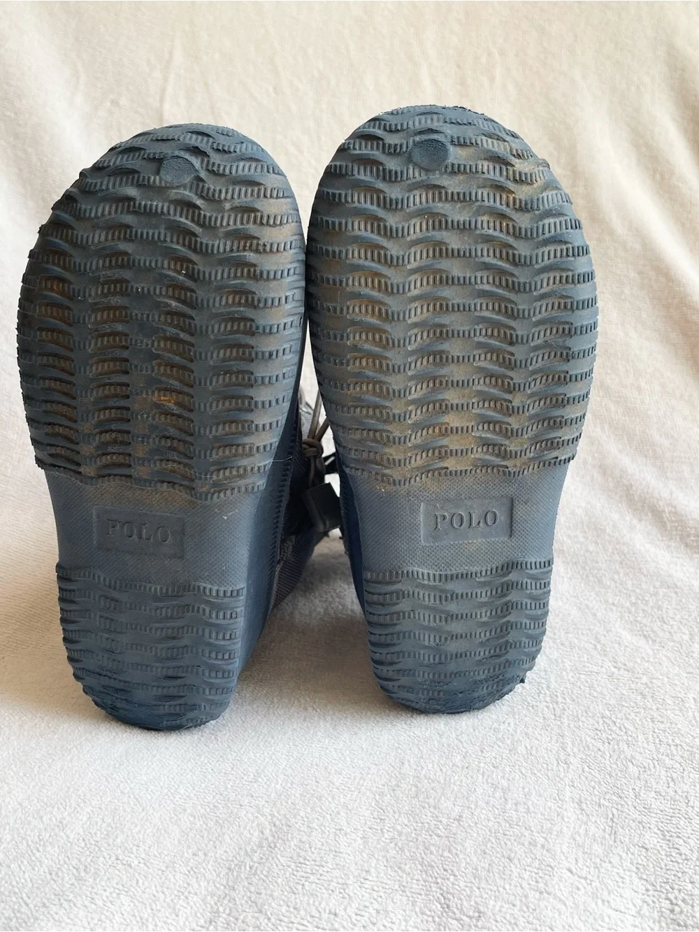 Boys Polo Ralph Lauren Boots Size 10 Blue & Gray Duck Boots for Toddler